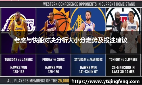 老鹰与快船对决分析大小分走势及投注建议
